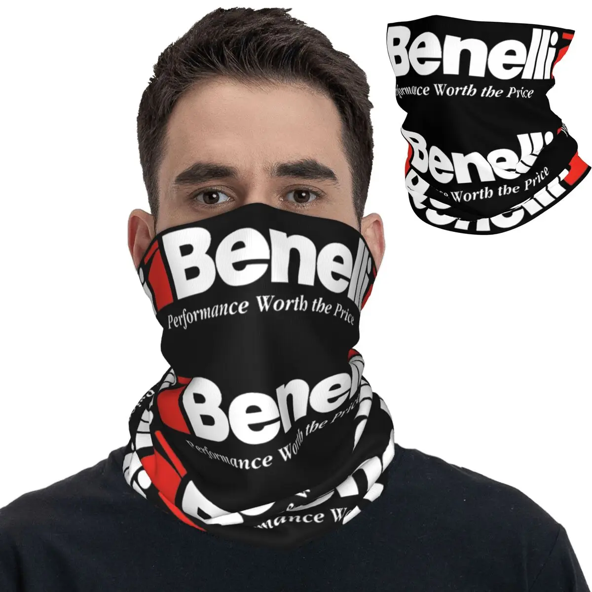 BENELLI Patch Fire Yourself Tactical Bandana Neck Gaiter Printed Mask Scarf Multifunctional Face Mask Hiking Unisex Adult