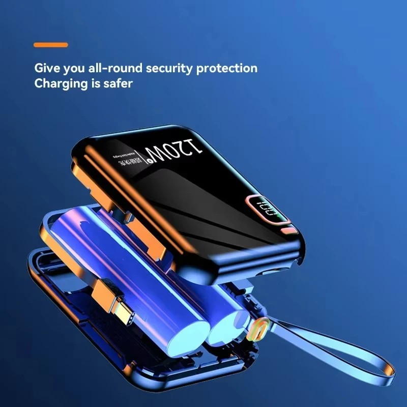 Xiaomi 50000mAh 120W Power Bank Portable High Capacity Cable Two-way Super Fast Charging Mini Powerbank For iPhone Samsung New