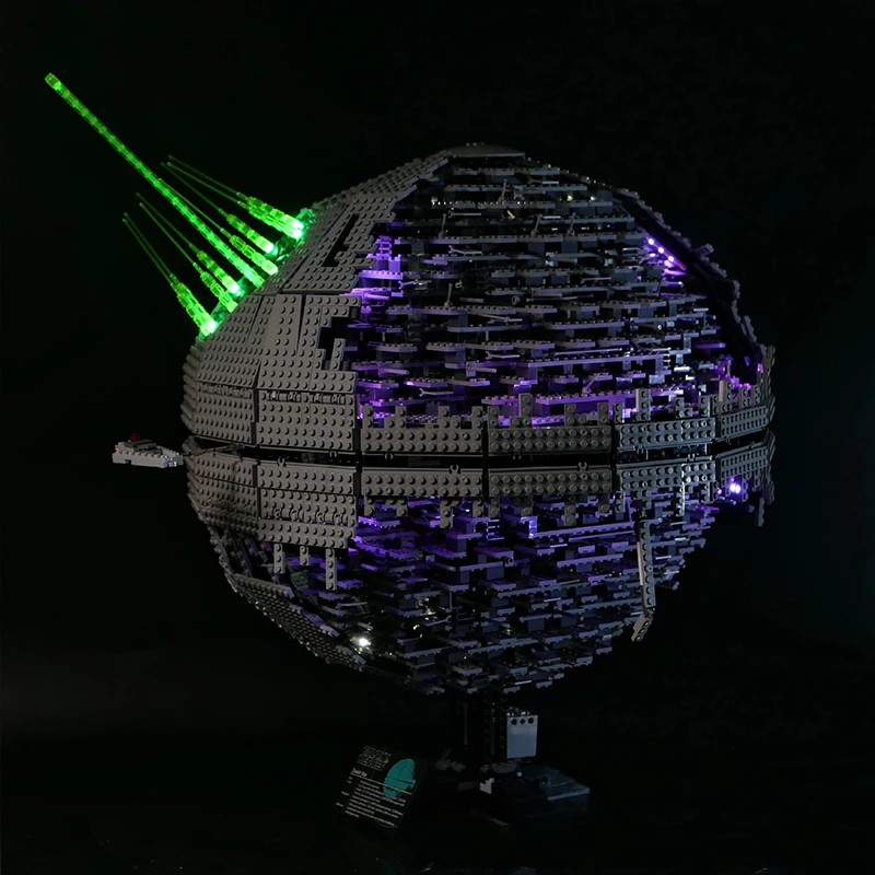 Kit de luz LED RC DIY para LEGO 10143 Death Star 2 (solo luz LED, sin modelo de bloques)