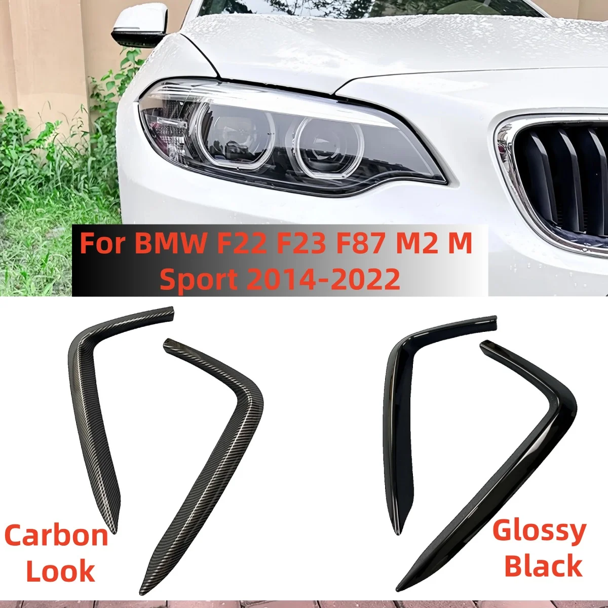 

Пара передних бамперов, сплиттер, фартук, боковой спойлер, комплект кузова, чехол для BMW 2 серии F22 F23 M Sport 2015 2016 2017 2018 2019