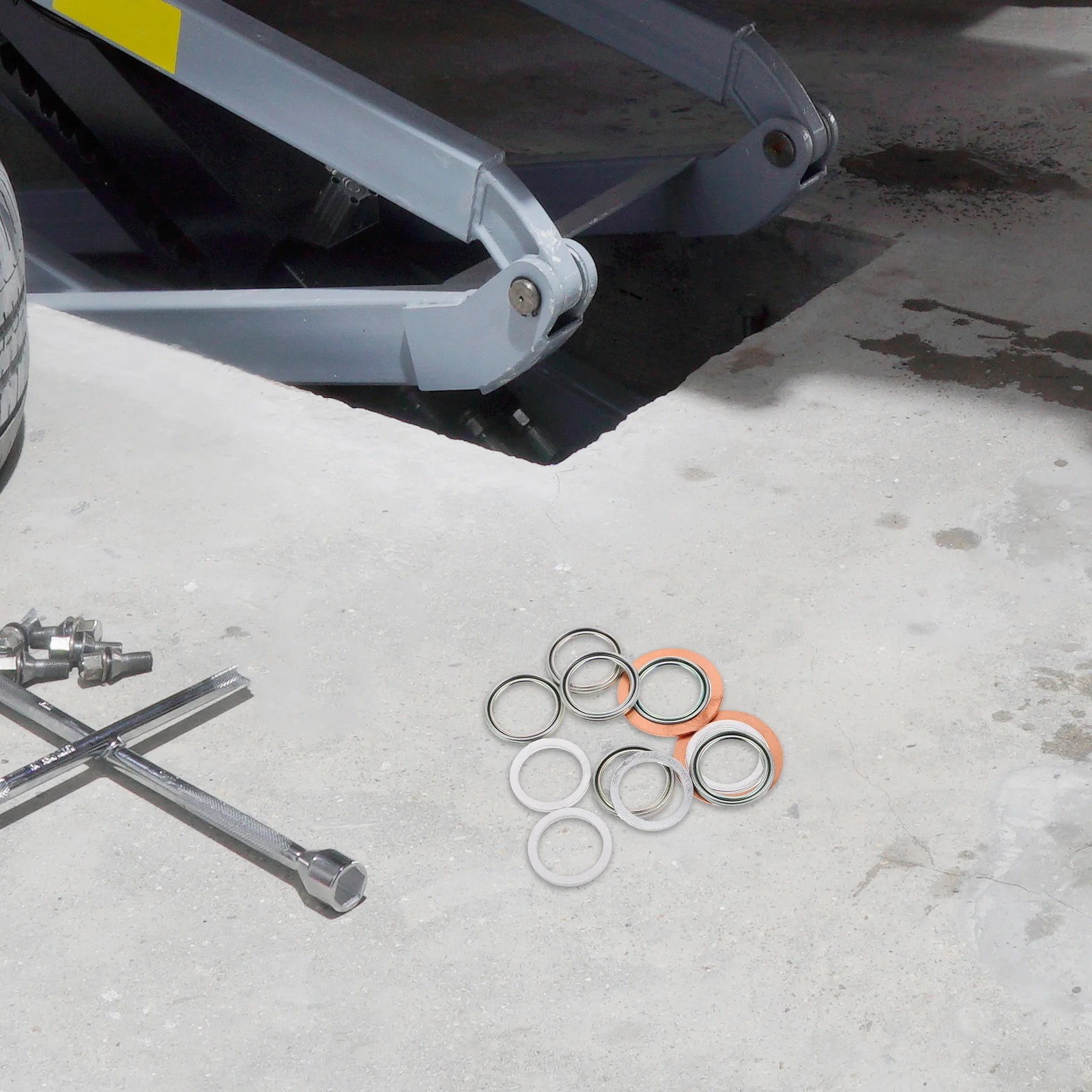 

12pcs Transmission Drain Plug Washer Metal Washers For Differential Maintenance Prevents Oil Leaks Fits Various Car Models