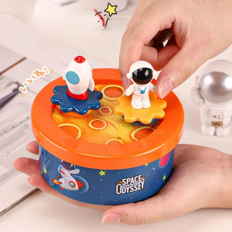 Home Tabletop Decorations Wind-up Revolving Musical Box Rotating Music Boxes Birthday Valentine Gift