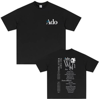 Hot Sale Ado World Tour 2025 Hibana T-shirt Men Women Fashion Oversized T Shirts Women Casual Cotton Vintage Short Sleeve Tshirt