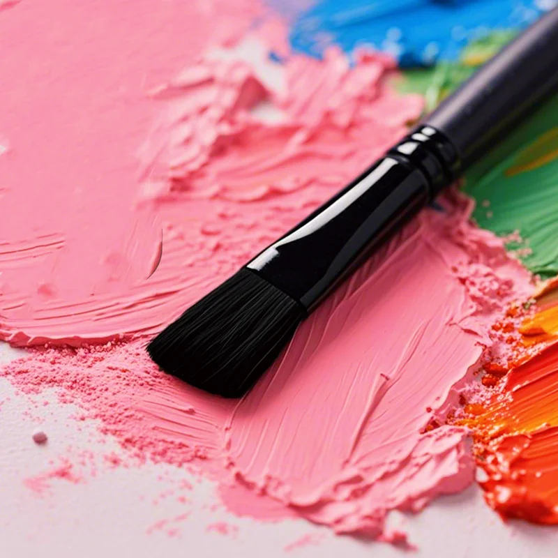 مجموعة فرش رسم بالألوان المائية مكونة من 10 قطع، فرشاة طلاء الوجه، لوازم فنية من الأكريليك متعددة الوظائف #2