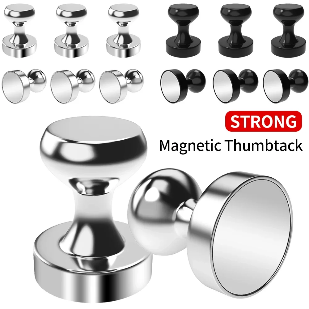 

N52 Super Strong Neodymium Magnetic Pushpins Sucker Thumbtack Durable Steel Magnet Push Pin for Refrigerator Whiteboard