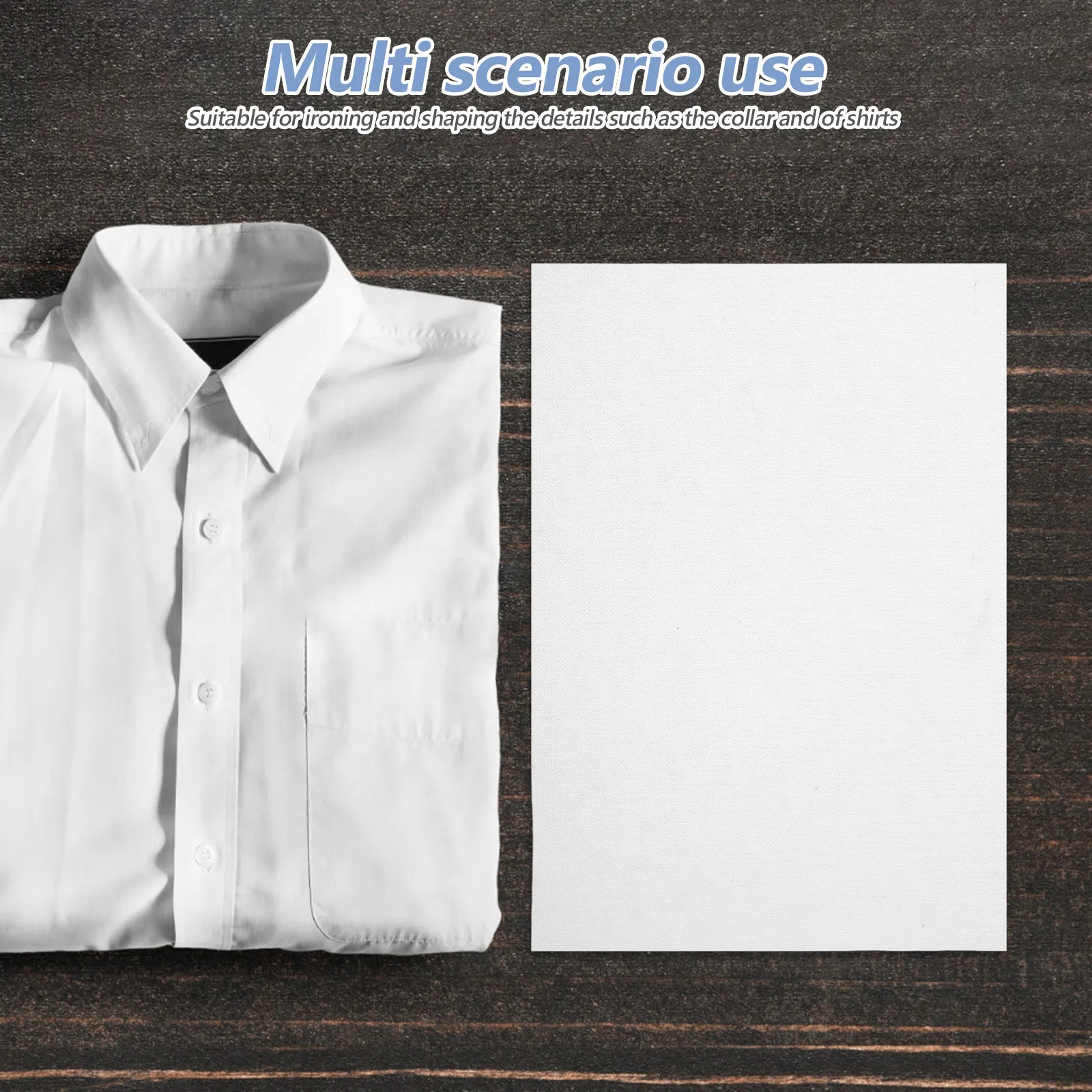 24Pcs Fusible Interlining Non-Woven Medium Weight White 12.2x8.27in Iron-on Fabric Interfacing for Sewing Shirt Tailor Quilting view 4