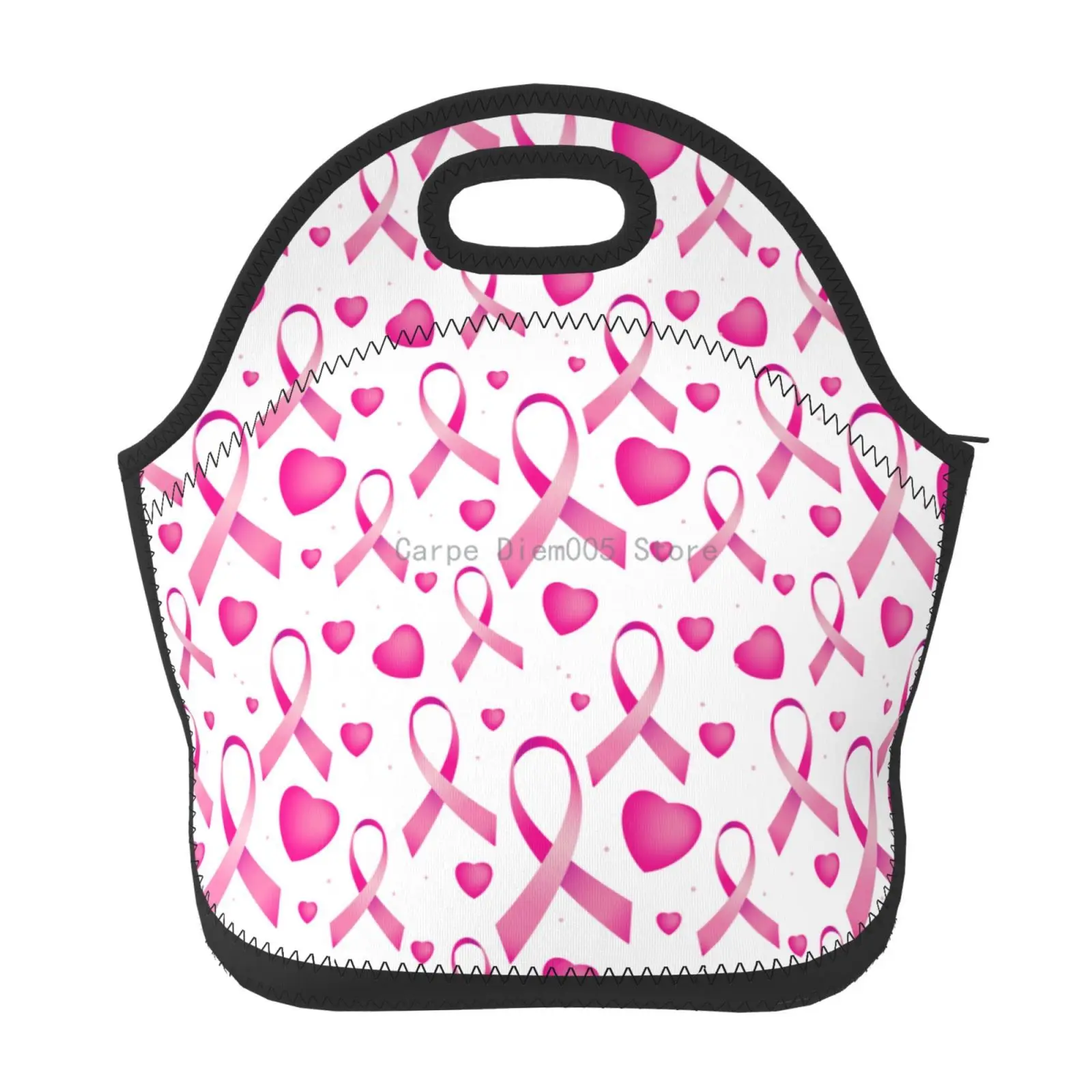 Breast Cancer Awareness Lunch Bag For Women Men Insulated Lunch Box For Adult Reusable Lunch Tote Bag For Work, Picnic, School