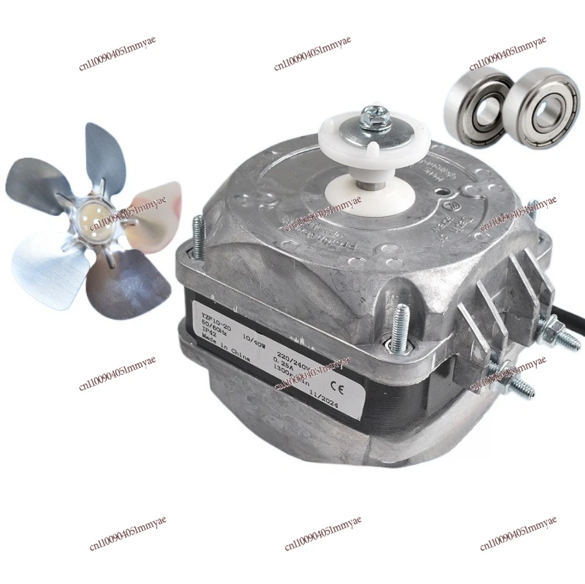 Pure Copper Double Ball Bearing Freezer Cooling  Motor Household Refrigerator Fan Freezer Condenser Cover Extremely Asynchronous