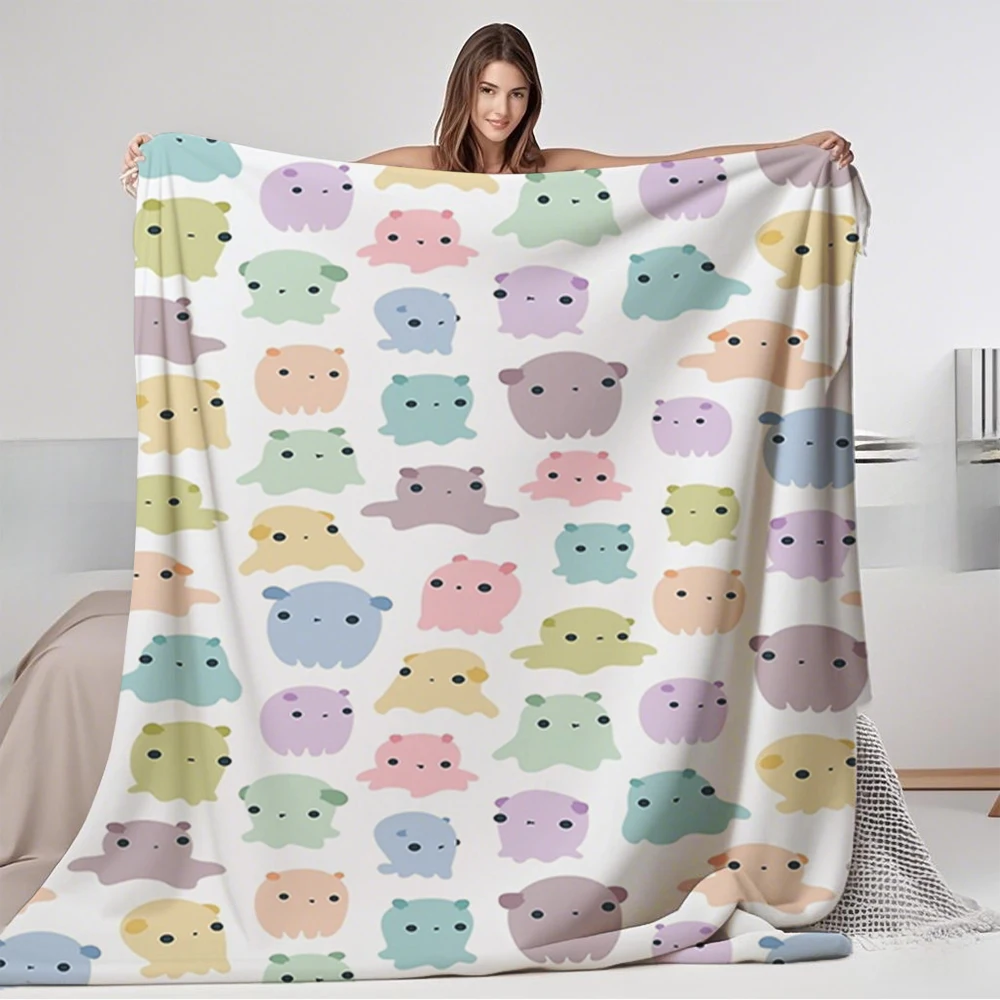 بطانية صوف متعددة الاستخدام سلسلة مألوفة Canis البوهيمي رمي رمي بطانية حبوب منع الحمل غير ذرف غير يتلاشى مقاومة البطانيات ل