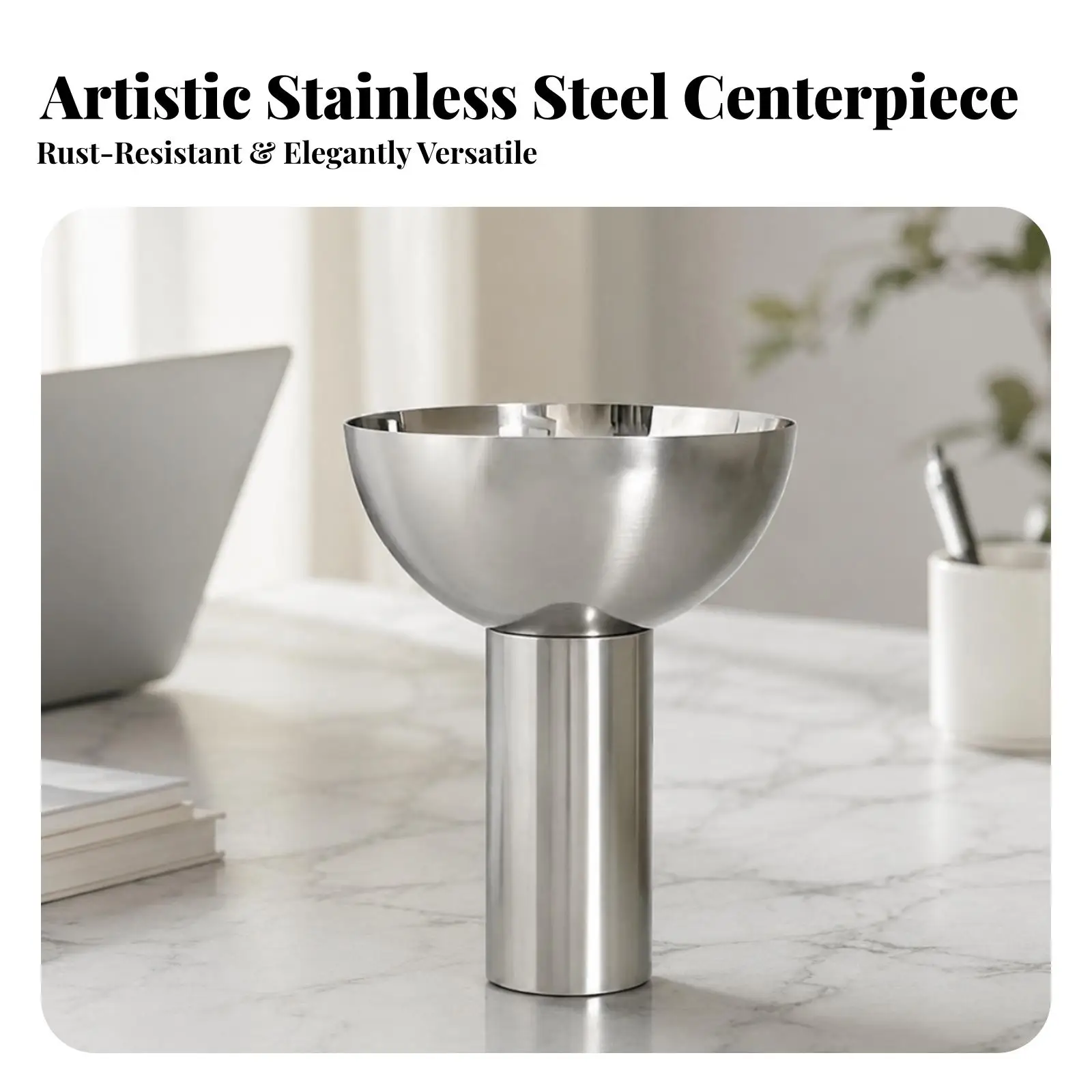 Contemporary Round Cylinder Tabletop Vase for Fresh Flowers and Dried Botanicals