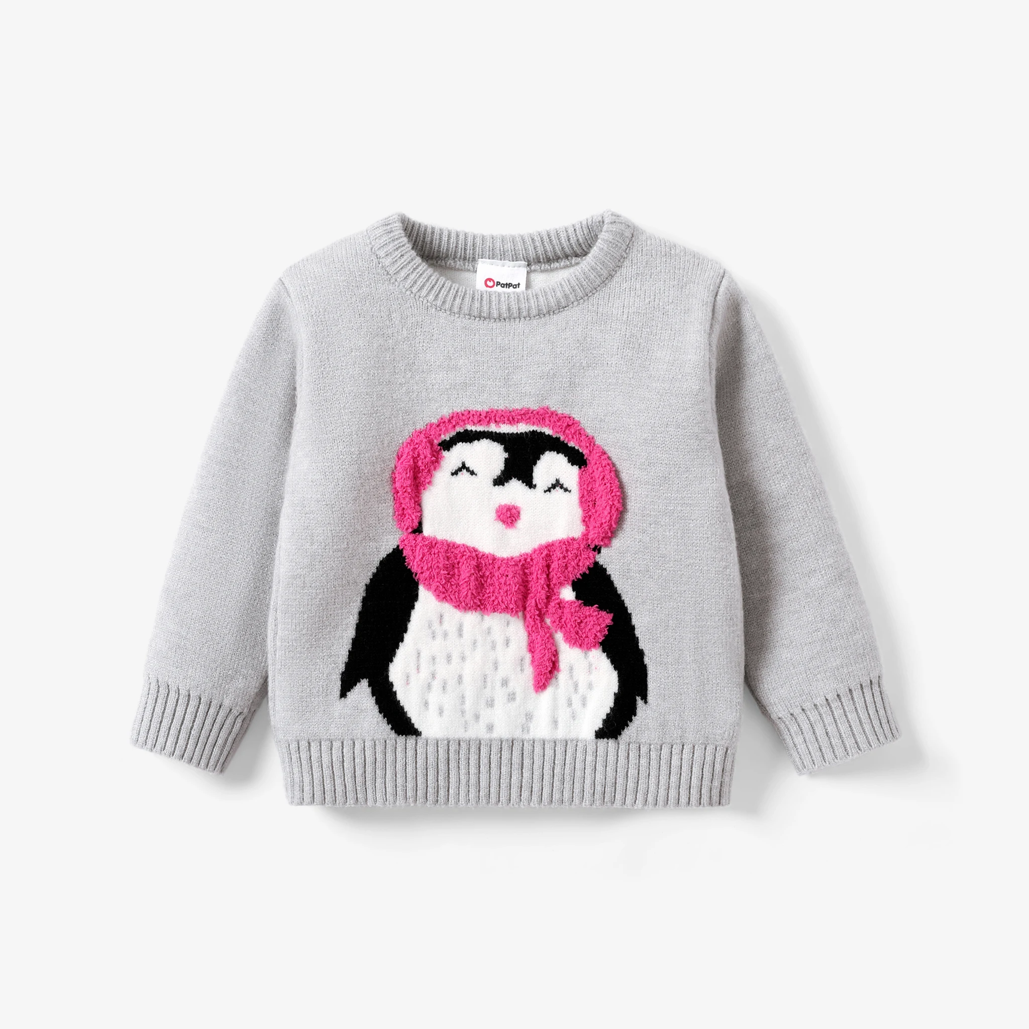 

PatPat Baby Girl Childlike Penguin Animal Pattern Sweater