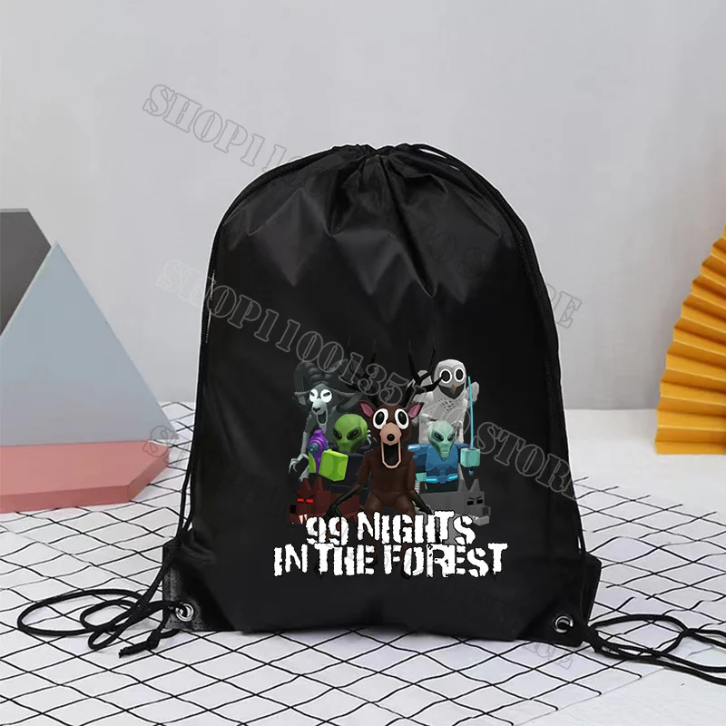 99 ليلة في الغابات الرباط حقيبة أنيمي حقيبة ظهر تحمل على الكتف سعة كبيرة كول الرجال بنين رياضة رياضة خفيفة الوزن تخزين حزمة هدية #4