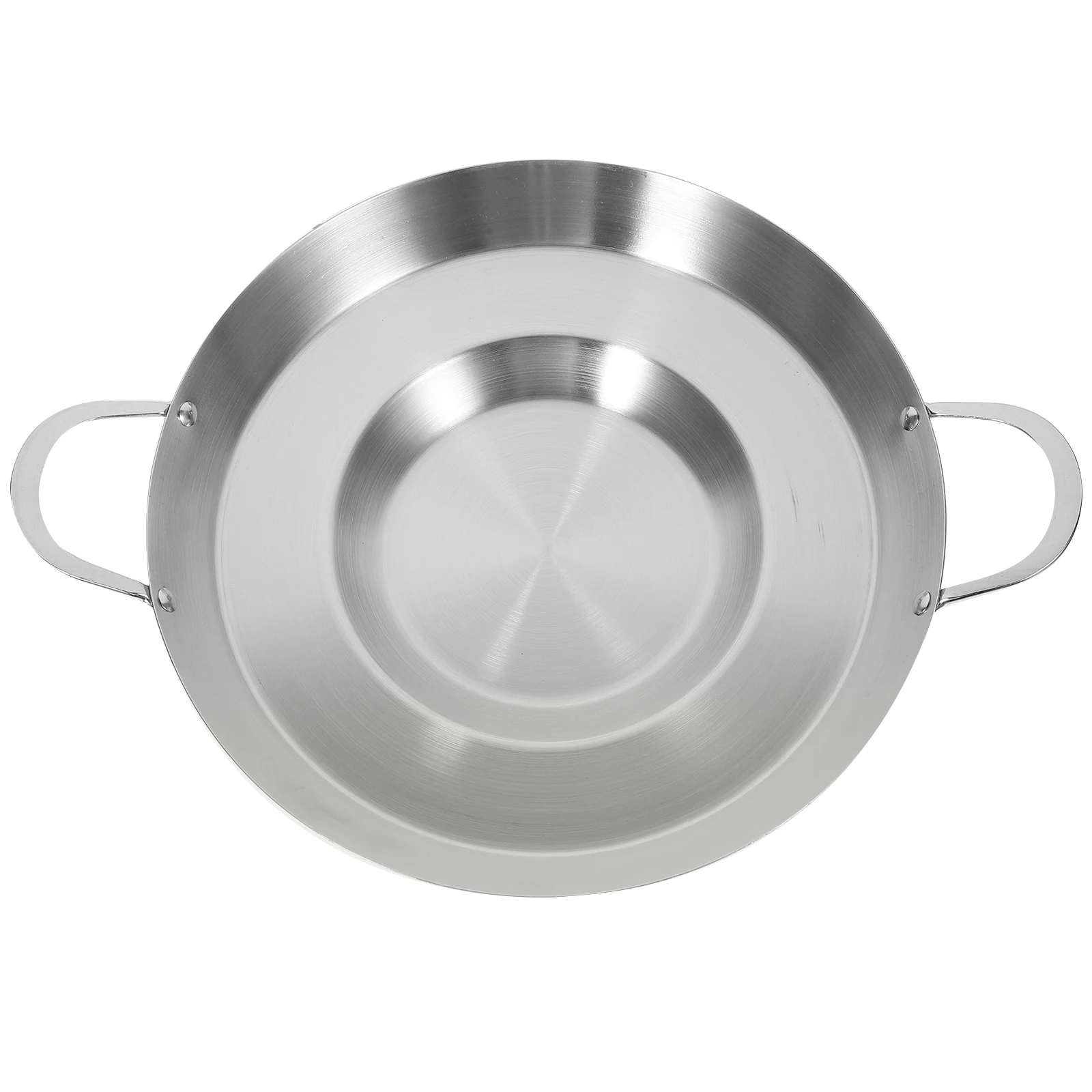 

Stainless Steel Frying Pan Griddle Nonstick Deep Fryer Potato Cooker Home Kitchen Camping Flat Frying Pot Hiking BBQ