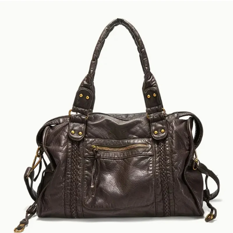 

2026 Simple washable commuter single-shoulder handbag, large-capacity office tote bag, single-shoulder underarm bag