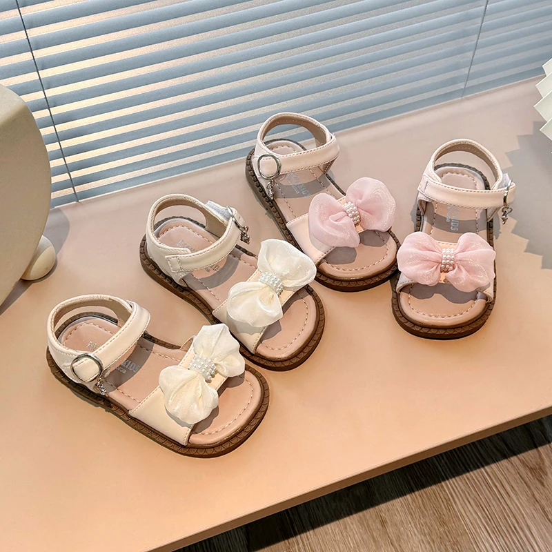 Schmetterling süße Sommer Kinderschuhe 3-6 Jahre altes Mädchen Sandalen Mädchen Sommer Kinder Prinzessin Strands chuhe kleines Mädchen