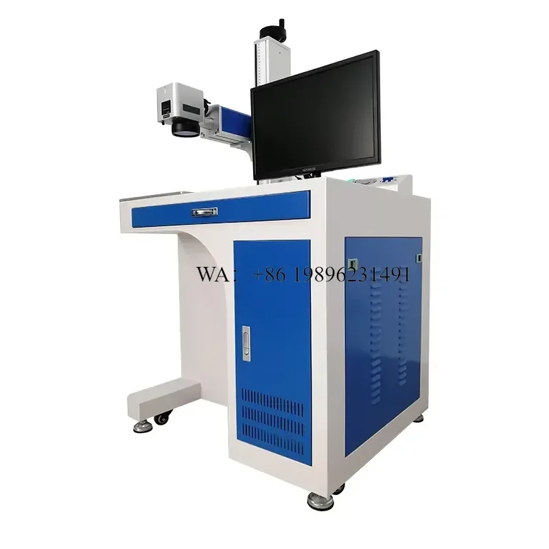 Wmwmnu 20W 30W 50W 100W JPT Mopa Cabinet Fiber Marking for Metal Stainless Steel Aluminum Copper
