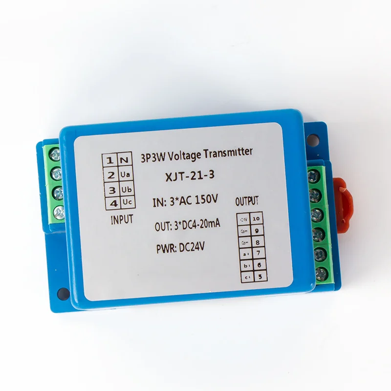 Analogowy czujnik napięcia Trójfazowy 4-przewodowy AC220V 4-20mA RS485 Wyjście AC 380V 465V Nadajnik napięcia