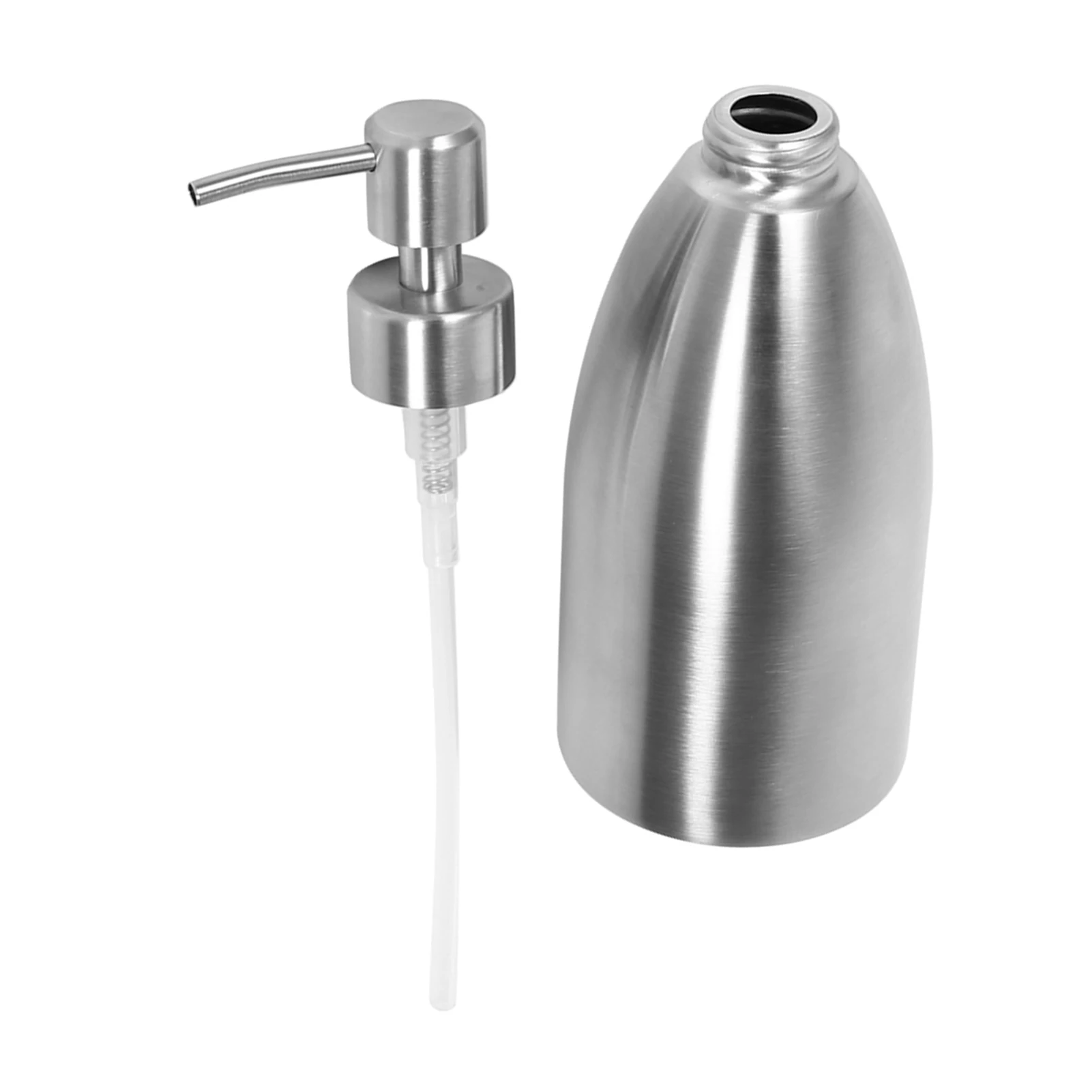 Soap Shampoo Shower Dispenser 500ml Stainless Steel Soap Dispenser Kitchen Sink Faucet Bathroom Shampoo Box Soap Container