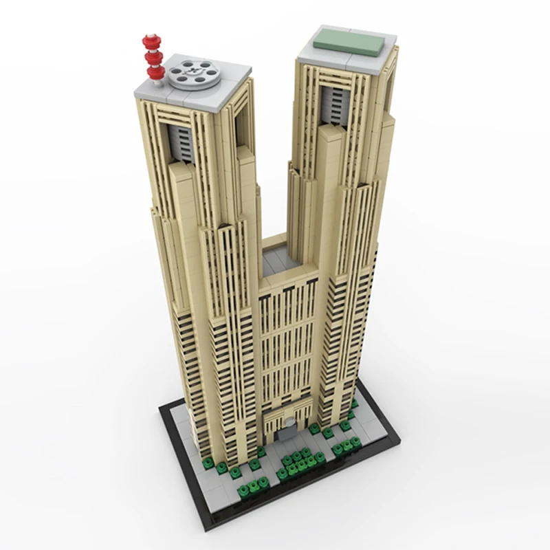 ชุดตัวต่อบล็อกแบบโมเดลอาคารรัฐบาล รุ่น City Street View เหมาะสำหรับเด็ก เป็นของขวัญวันหยุด ประกอบง่าย