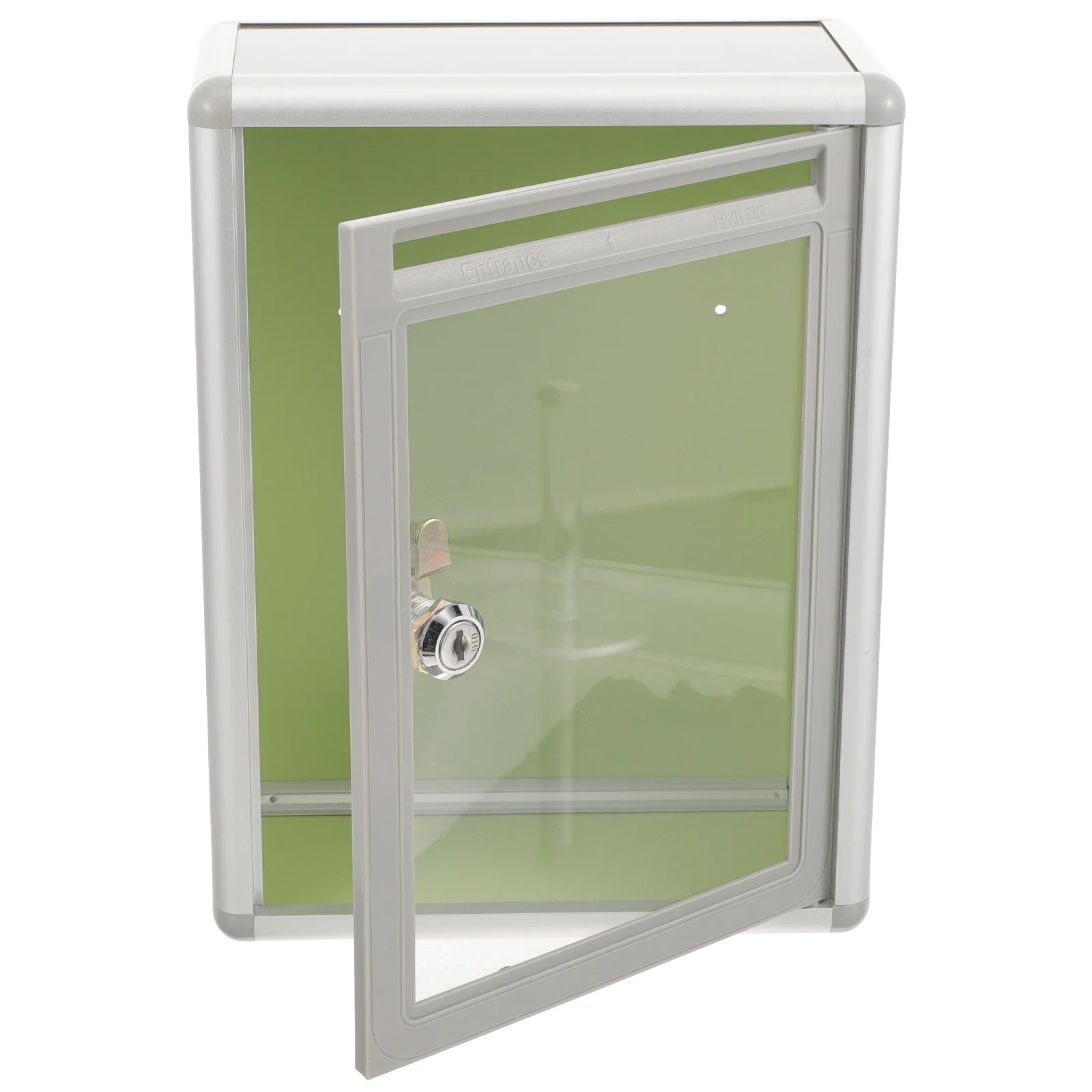 

1Pcs Transparent Post Box Aluminium Alloy Secure Mailbox Lock Slot for Home Office Suggestion Ballot Donation Ticket Box