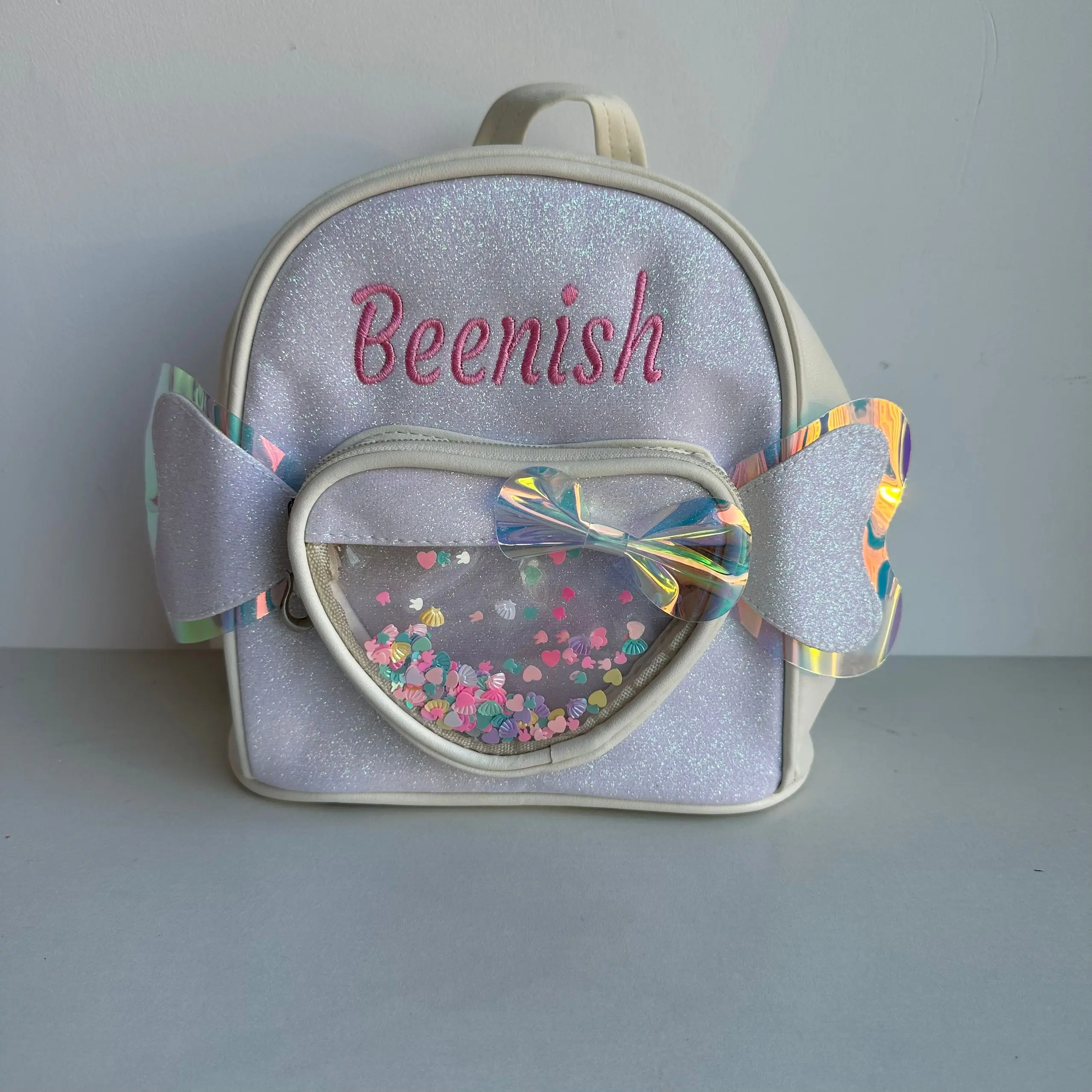 Sac à dos de maternelle personnalisé, sac à dos de dessin animé pour enfants, jolie fille, ailes d'amour, sac à dos léger pour bébé