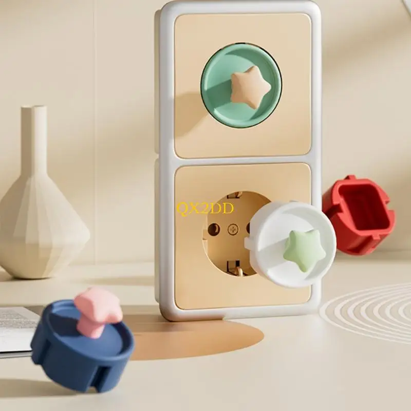 QX2D – couvercle prise électrique en Silicone souple multicolore, 1 pièce/10 pièces, bouchon sortie sécurité pour