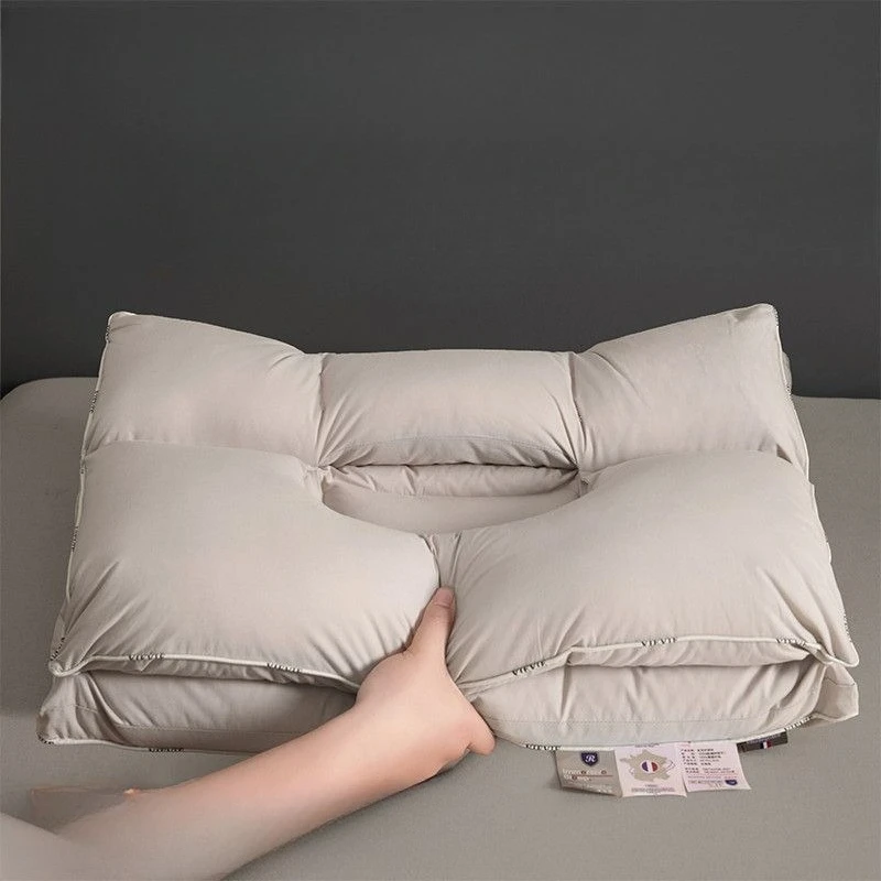 All-cotton neck support pillow, triple-proof antibacterial A-class, hotel pure cotton pillow core, single-person detachable pill
