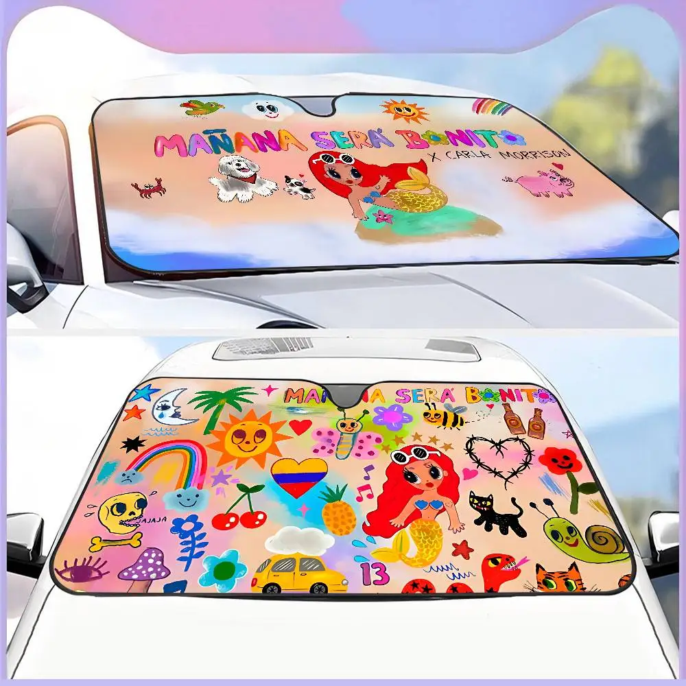 

Singer K-Karol G Windshield Sunshade Car Window Windscreen Cover Sun Shade Auto Sun Visor Car-covers Car Solar Protection