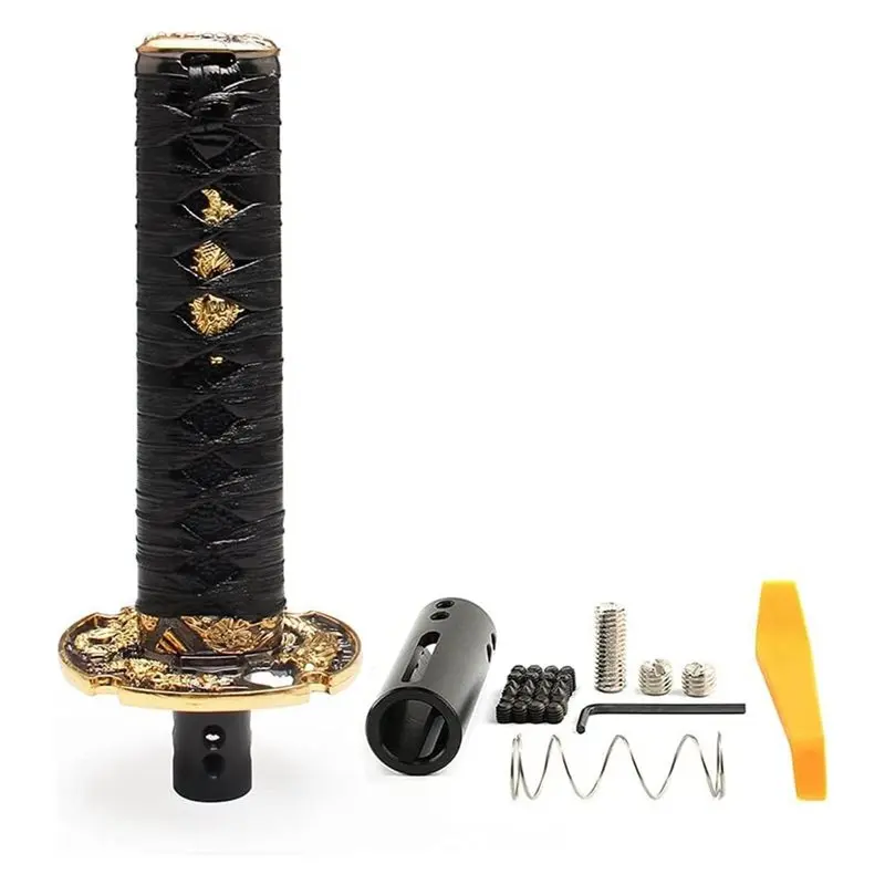 

Gearbox Shift Knob Handle 150MM Universal Samurai Automatic Transmission With Button Gear Shifter Lever Knob