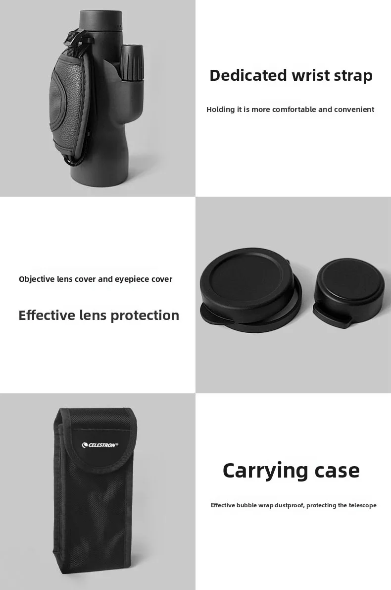 CELESTRON Original Hochleistungs-Teleskop 50mm Große Blende Hochauflösende Outdoor-Beobachtung 10x50 Monokular – Detail 8