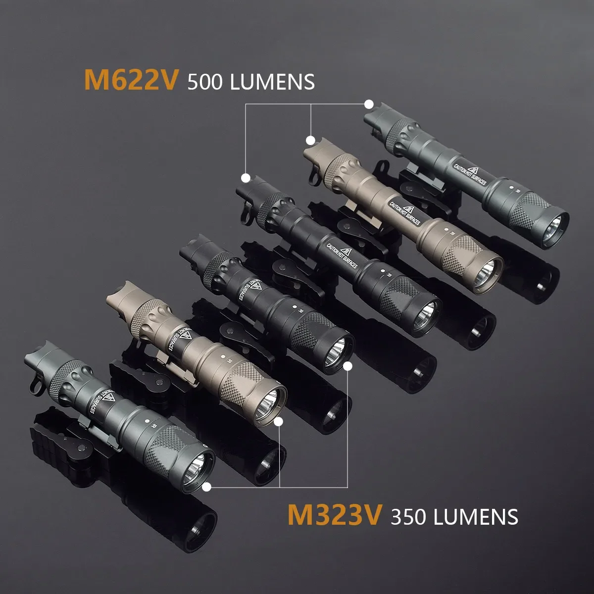 Tactical M323V M622V IR M300 M600 Weapon Light LED Flashlight IR Infrared Output Hunting Scout Light with Remote Switch QD Mount