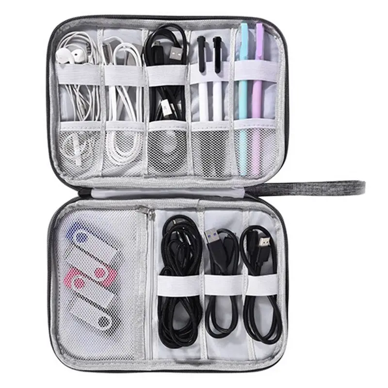 

M85K Многофункциональная цифровая сумка для хранения Сумка для хранения кабеля передачи данных Сумка для хранения мобильной гарнитуры Черная