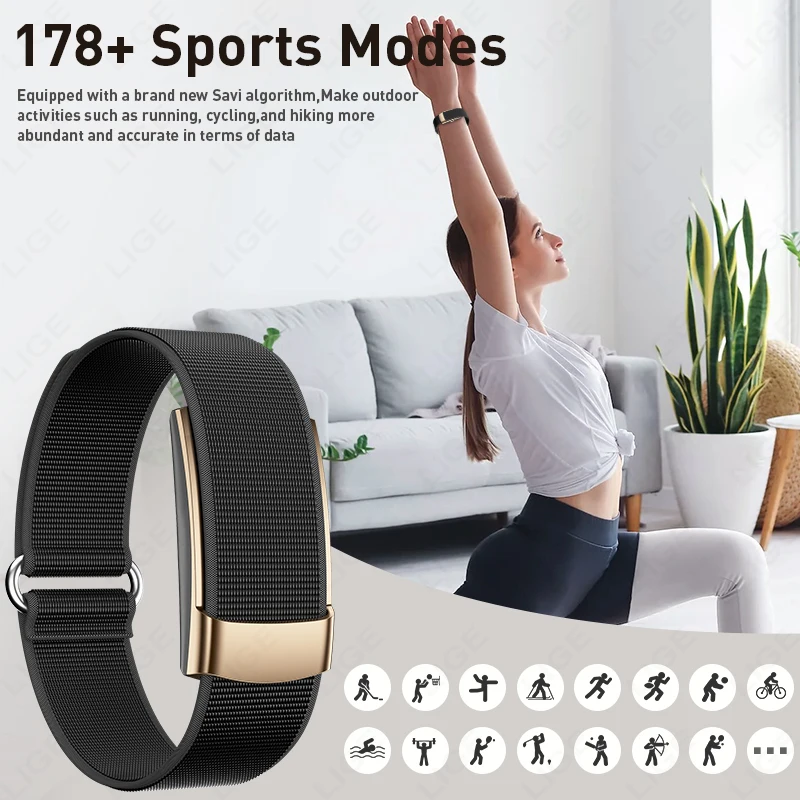 Smart Bracelet 2026 New Step Count Sports Fitness Smart Watches Heart Rate Sleep Health Monitor Waterproof Men Women Smart Band