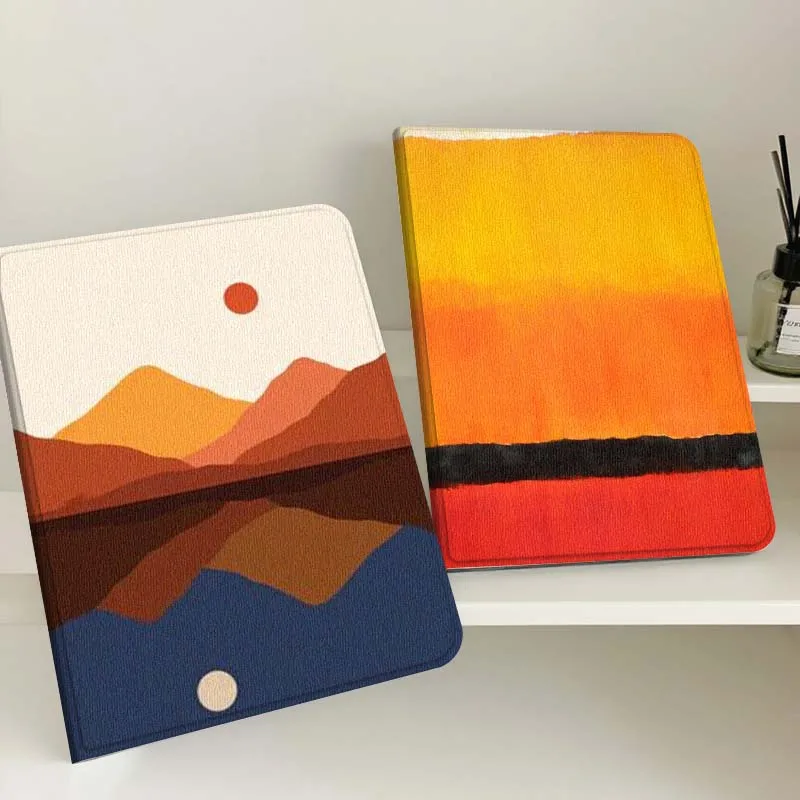 

Colorful Sunset Art Gift For Apple iPad Pro Air 13 2 7th 6th 2025 M2 M3 M4 M512.9 13 inch Foldable Tablet Case