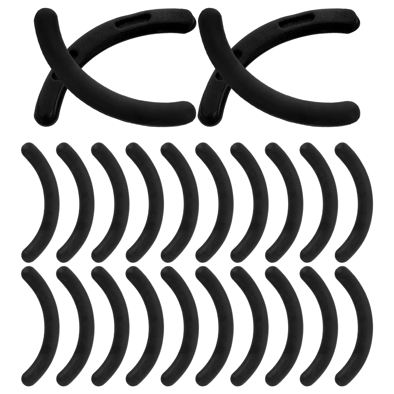 24 Pcs Eyelash Curler Refills Rubber Replacement Pads Lash Tool Cushions Universal Compatibility Soft Flexible Makeup