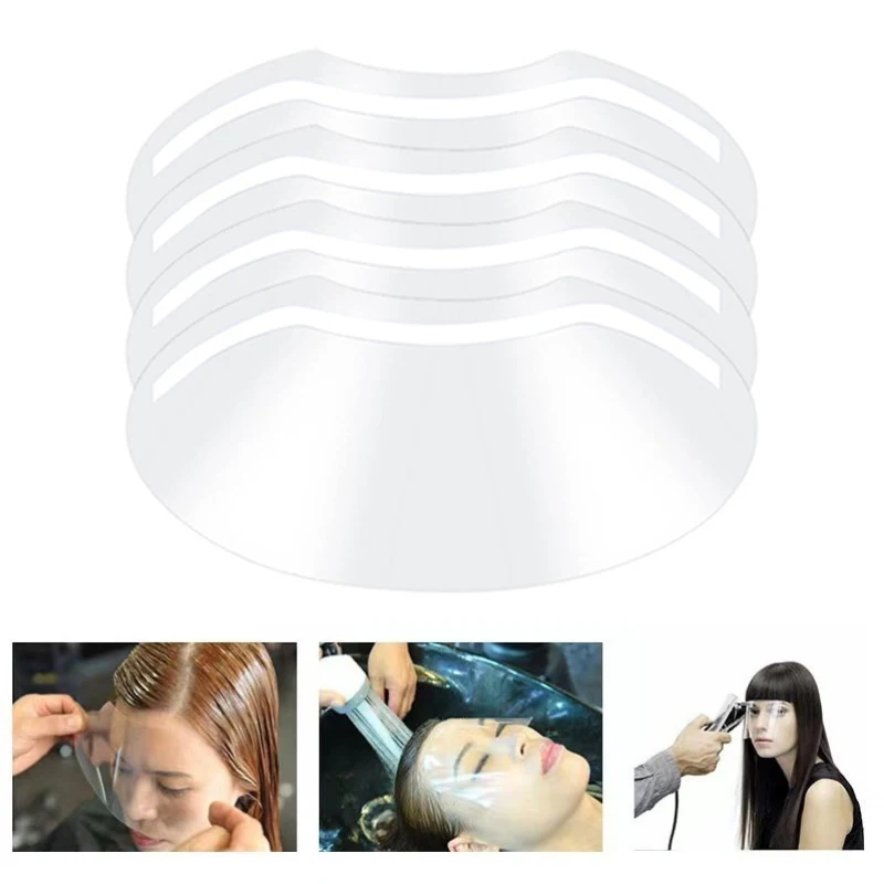 

100Pcs Salon Haircut Face Mask Hair Dyeing Protector Cover Disposable Transparent Haircut Mask Professional Barber Accessories