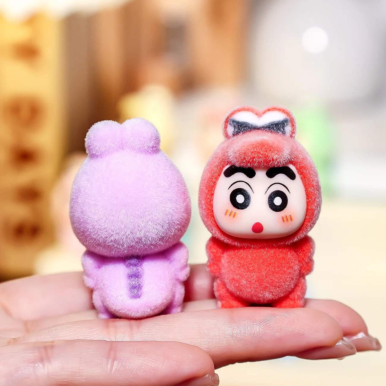 

9pcs For Shin-Chan decorative tabletop DIY accessories keychain hangers vehicle decorations mini handmade ornaments gifts