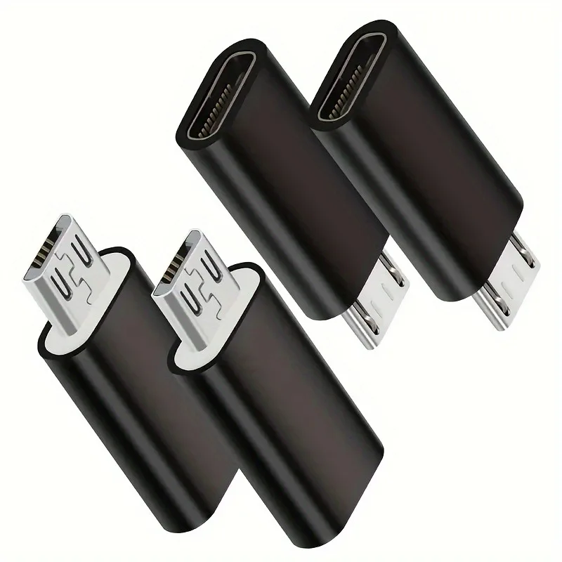 

4pcs USB C To Micro USB Adapter Type-C Female Converters, Charging And Data Sync for Galaxy S7 And More Micro Port Devices