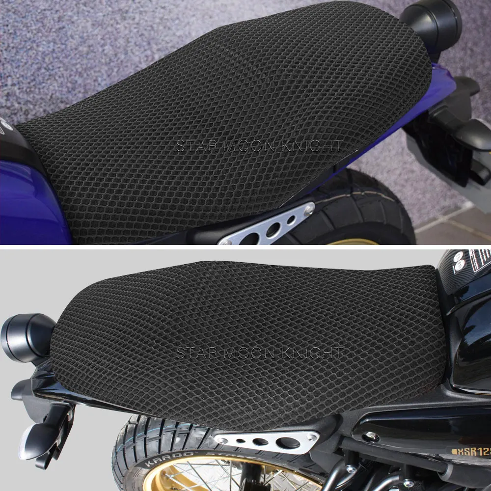 For Yamaha XSR 125 XSR125 Legacy Breathable Waterproof Honeycomb Mesh Seat Cushion Cover Motorcycle Accessories