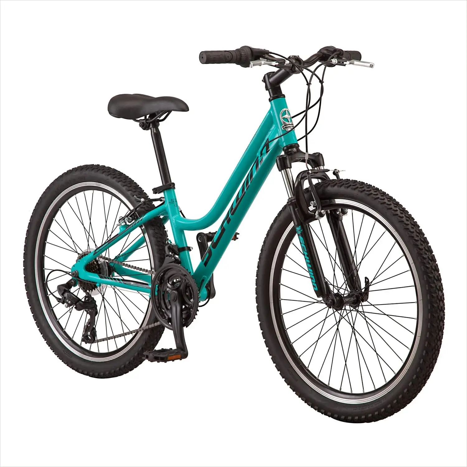 Mountain bike, 24 inch wheels, 7 or 21 speed, front suspension, aluminum and steel frame options