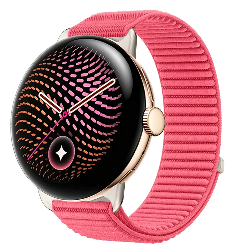 Nylon Loop Strap For Google Pixel Watch 5/4/3 41mm 45mm Wave Pattern Wristband Correa For Google Pixel Watch 3/2/1 Accessories