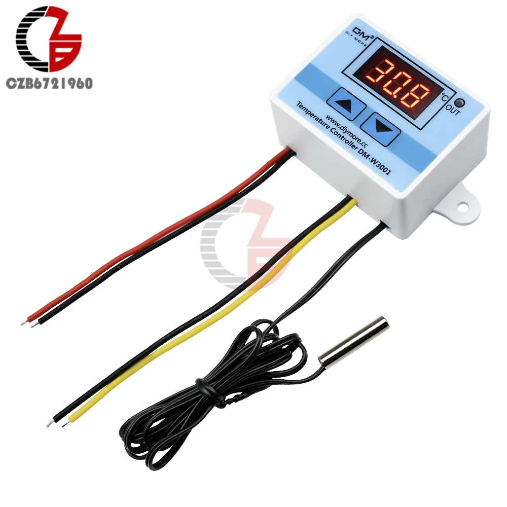 W3001 ST3012 12V 24V 110V 220V LED Digital Thermostat Temperature Controller Regulator Incubator Heating Cooling Control Meter