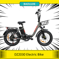 BAOLUJIE DZ2030 Electric Bike,500W  Powerful Motor 48V 13Ah Battery  20*4.0inch Fat Tire ,40km/h Max Speed 35-45km Range