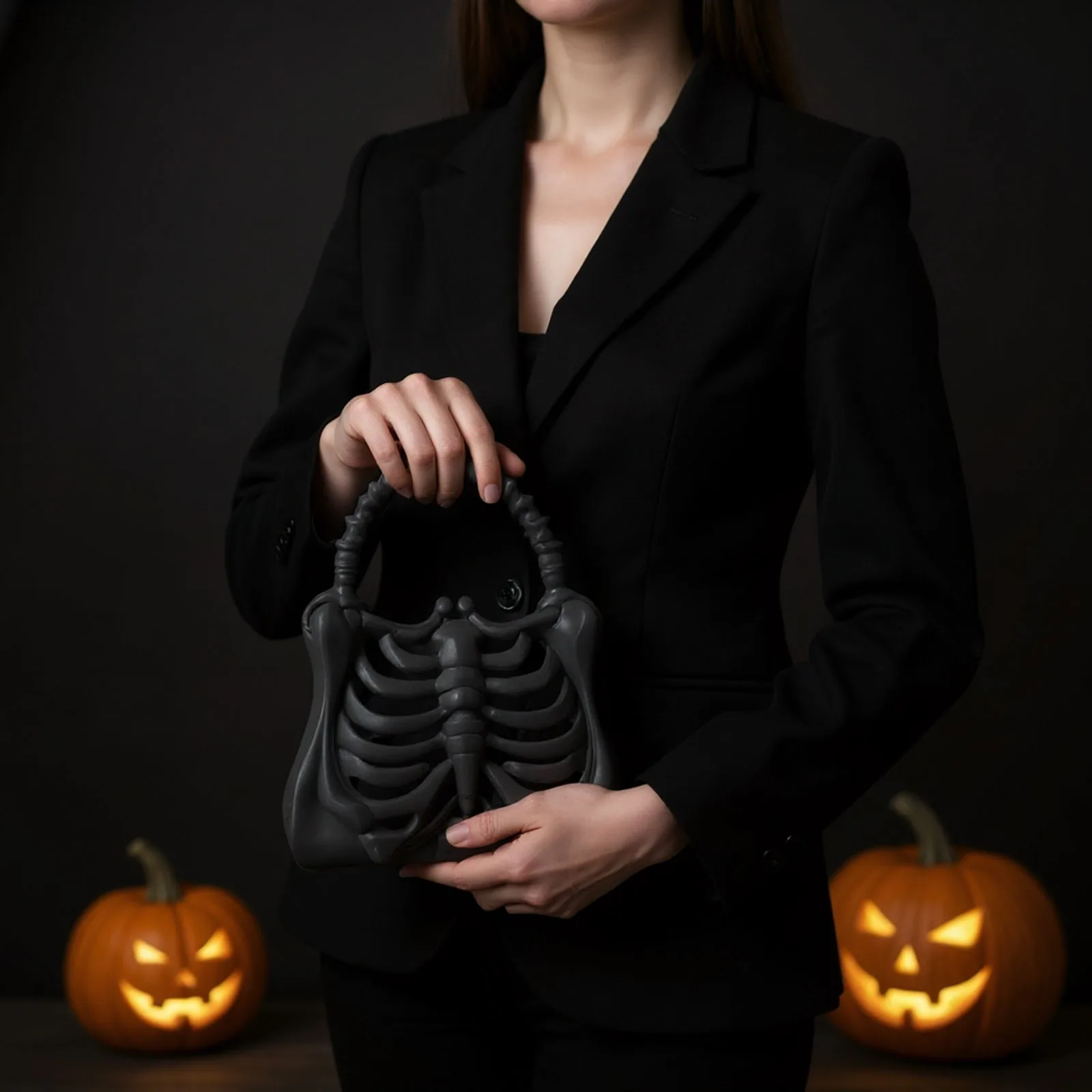 هالوين الجمجمة حقيبة الشرير الهيب هوب الرعب الهيكل العظمي حقيبة صغيرة محفظة ثلاثية الأبعاد مطبوعة الهيكل العظمي حقيبة الهدايا هالوين زي لوازم الحفلات