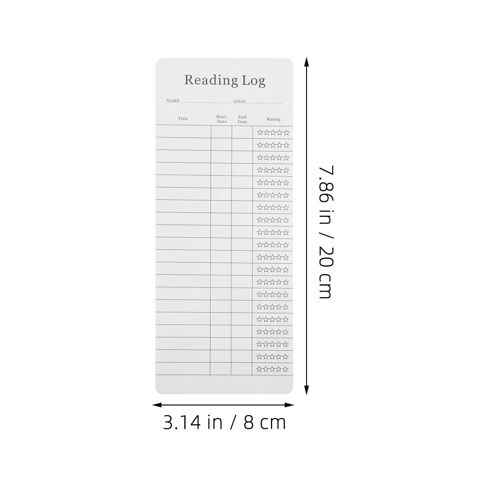 30 قطعة قائمة القراءة الإشارات المرجعية بطاقات المكتبة الورقية للقراء متعطشا علامات الصفحة العملية الأنيقة تتبع السجلات