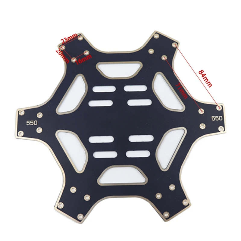 FPV F550 Hexa Frame Arm Hexacopter PCB With Landing Gear Gimbal Protector Battery Plate For Flamewheel F550 HJ550