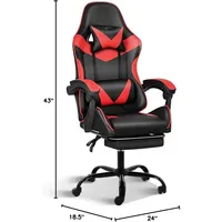 Luxury gaming chairs, large and tall gaming chairs, adjustable swivel office chairs, ergonomic with headrests and lumbar support