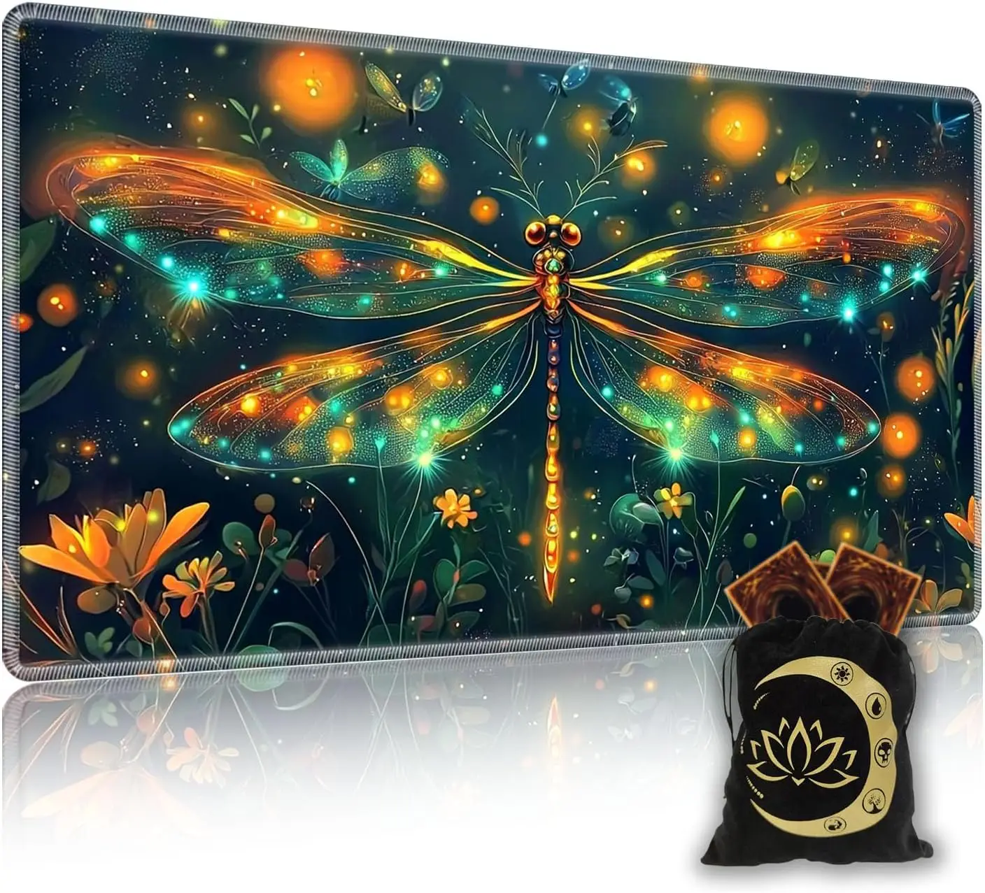 

Magic Mushroom Mouse Pad Game Mat Large Computer Offices Mousepad Anti-slip Playmat for MTG DTCG CCG RPG Trading Card Desk Mats
