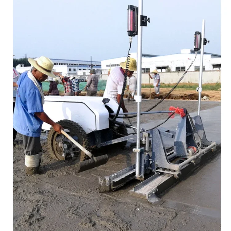 for land concrete leveling laser screed machine for sale Two wheel concrete laser screed