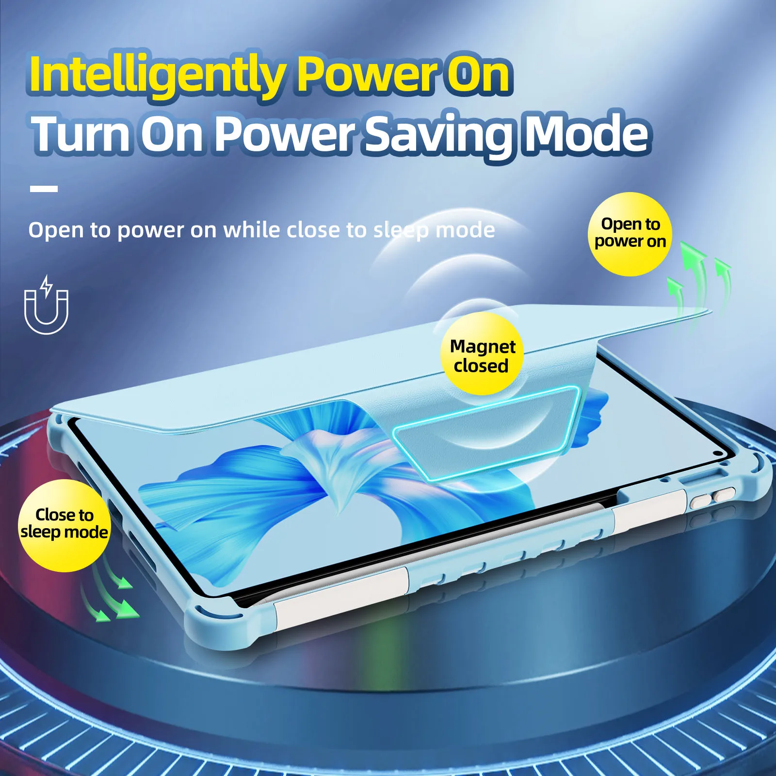Magnetic Smart Case For Huawei MatePad Pro 11 2024 2022 2023 2021 10.8 2021 2019 Rotating Stand PU Leather Cover With Pen Slot